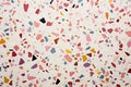 A modern terrazzo texture with colorful chips, ideal for countertops and flooring. background