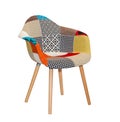 Modern textile chair Royalty Free Stock Photo