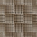 Modern textured 3d geometric vector seamless pattern. Checkered surface squares greek background. Ornamental repeat Royalty Free Stock Photo