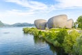 Modern theater and events center in Verbania Pallanza along the lakeside of lake maggiore