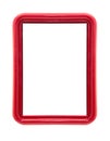 Modern thin red picture frame