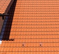 modern tiled roof