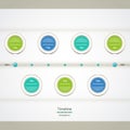 Modern timeline design template