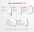 Modern timeline infographic Royalty Free Stock Photo