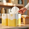 Modern Tissue Dispenser for Easy Access, generative ai Royalty Free Stock Photo
