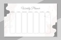 modern todo list organizer planner template design vector illustration