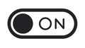 Modern ON Toggle Switch Vector Icon, User Interface Power Control, vector design Generative AI Royalty Free Stock Photo