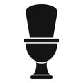 Modern toilet icon simple vector. Wc room