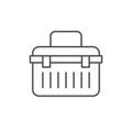 Modern toolbox line outline icon