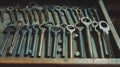 Modern toolkit featuring key duplication tools and accessories. concept of locksmith equipment, precision craftsmanship