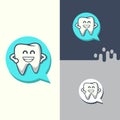 modern tooth logo design dentist stomatology dental clinic Logos medical vector template