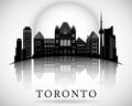 Modern Toronto City Skyline Design. Canada Royalty Free Stock Photo