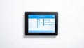 Modern Touch Screen Control Panel for Automation Royalty Free Stock Photo