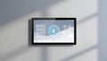 Smart Home Touchscreen Panel - Modern Interface for Home Automation Control Royalty Free Stock Photo