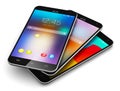 Modern touchscreen smartphones Royalty Free Stock Photo