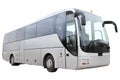 Modern tourist bus on white background Royalty Free Stock Photo