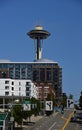 Modern Tower Space Needle at the Seattle Center, Washington Royalty Free Stock Photo