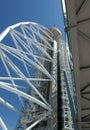 Vasco da Gama tower and Myriad Hotel in Lisbon - Portugal