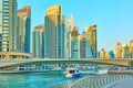 Modern towers of Dubai Marina