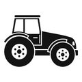 Modern tractor icon, simple style Royalty Free Stock Photo