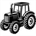 Tractor isolated on white background Royalty Free Stock Photo