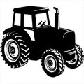 Tractor isolated on white background Royalty Free Stock Photo