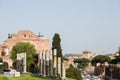 Modern Traffic by Anceint Ruins in Rome