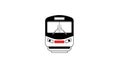 Modern Train Front View Icon Royalty Free Stock Photo