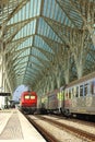 Modern train station. Royalty Free Stock Photo