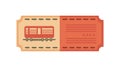 Modern Train Ticket Flat Vector Illustration for Public Transport, vector design Generative AI Royalty Free Stock Photo