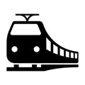 Modern train vector sign icon