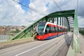 Modern Tram, Belgrade, Serbia Royalty Free Stock Photo