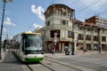 Modern tram Skoda 26T LRV in Miskolc
