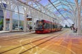 The modern tram station - Stop Center .Lodz,Poland