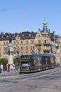 Modern tram in Stockholm