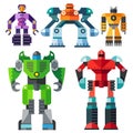 Modern transformer robots Royalty Free Stock Photo