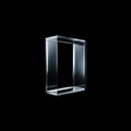 A Modern Transparent Cube Design Showcasing Minimalism and Elegance in Contemporary Objects and Interiors Royalty Free Stock Photo