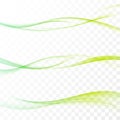 Modern transparent soft abstract wave web elements