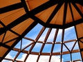 Modern transparent wood roof