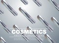 Modern trendy cover design. Advertising poster for cosmetic make up product, colorstay foundation,