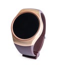 Modern trendy smart watch on background Royalty Free Stock Photo