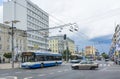 Modern trolleybuses Gdynia Poland Royalty Free Stock Photo