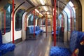 A modern Tube train carriage Royalty Free Stock Photo
