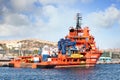 Modern tug dedicated to rescue in Mediterranean zone.