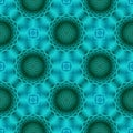Modern Turquoise Seamless Pattern