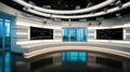 Modern Tv Studio, Studio The perfect backdrop for any green screen or chroma key video production