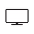 Modern TV vector icon