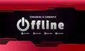 Modern twitch stream offline banner design