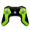 Modern two-color black and green wireless gamepad joystick