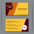 Modern two-sided visiting card vector template Royalty Free Stock Photo